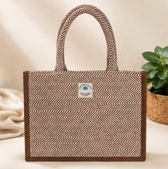 Women's Cotton Tote Handbag with Zipper | Large Office Shoulder Bag | Reusable Shopping & College Carry Bag | Daily Use Fashion Tote