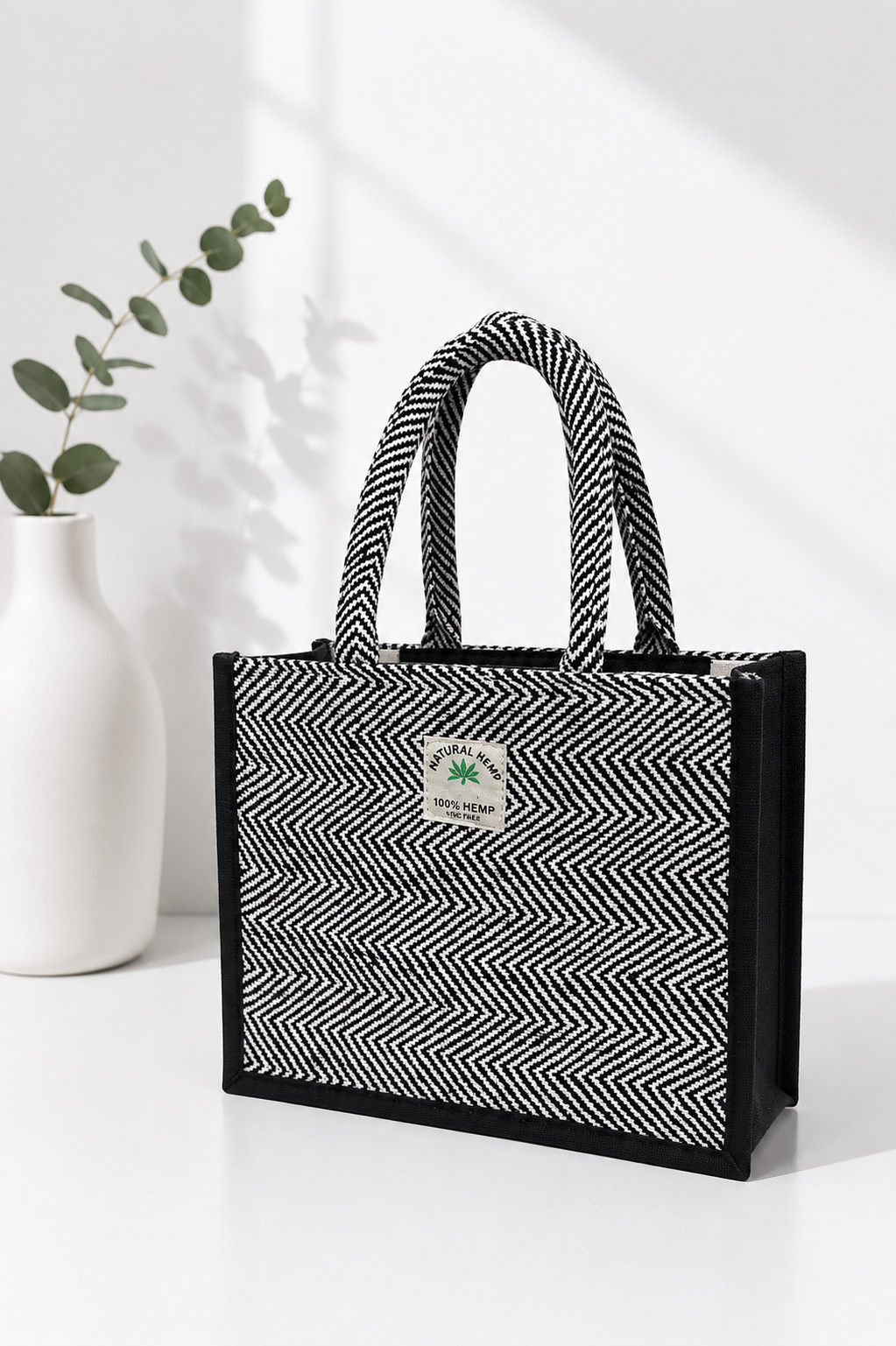 KEEX Lunch Tote Bag for Men & Women | Premium Hemp Office Lunch Carry Bag | Reusable Lunch Handbag | Large Lunch Carrier