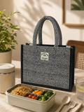 KEEX Lunch Tote Bag for Men & Women | Premium Hemp Office Lunch Carry Bag | Reusable Lunch Handbag | Large Lunch Carrier