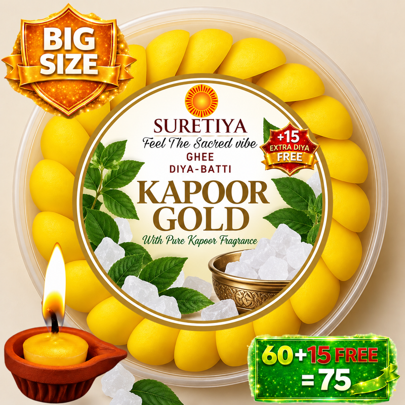 Suretiya Kapoor Gold Ghee Diya Batti – Yellow